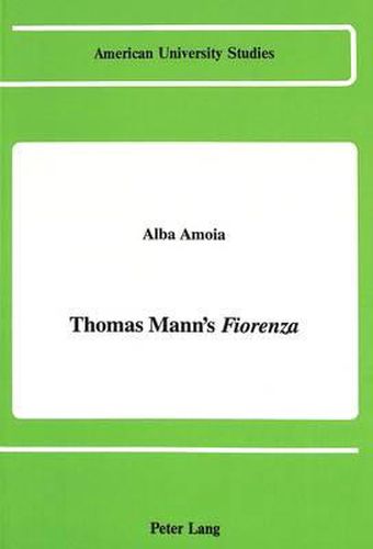 Thomas Mann's Fiorenza