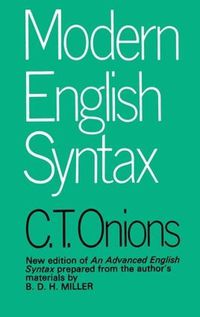 Cover image for Modern English Syntax