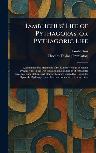 Cover image for Iamblichus' Life of Pythagoras, or Pythagoric Life