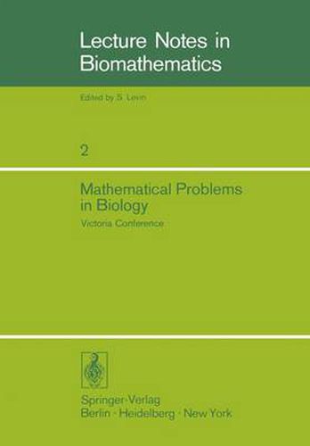 Cover image for Mathematical Problems in Biology: Victoria Conference