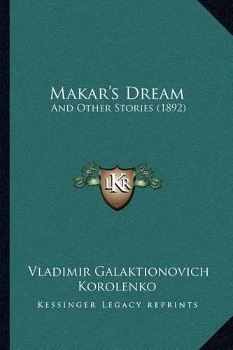 Cover image for Makar's Dream: And Other Stories (1892)