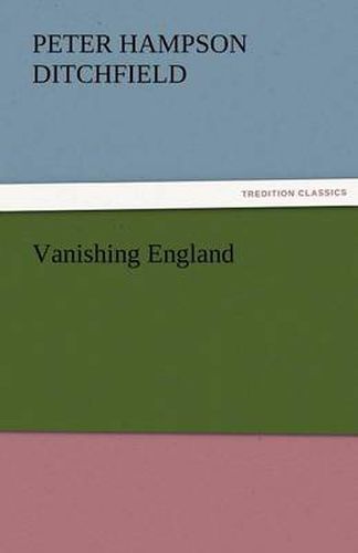 Cover image for Vanishing England