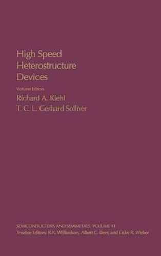 Cover image for High Speed Heterostructure Devices