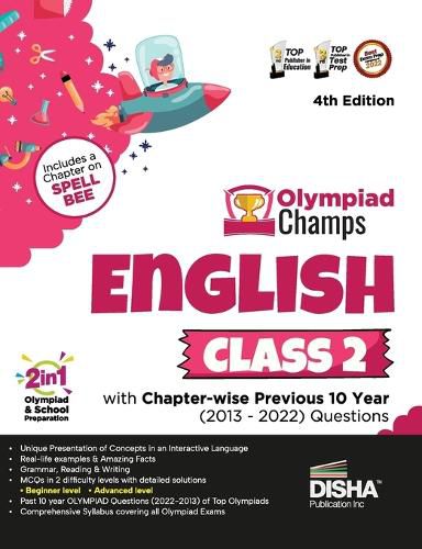 Cover image for Olympiad Champs English Class 2 with Chapter-Wise Previous 10 Year (2013 - 2022) Questions Complete Prep Guide with Theory, Pyqs, Past & Practice Exercise