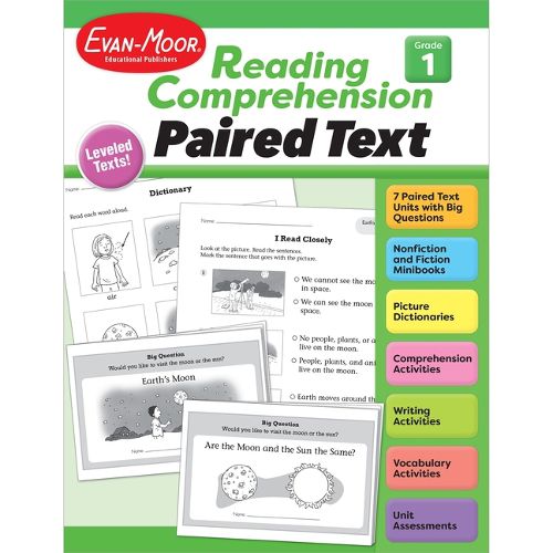 Cover image for Reading Comprehension, Paired Text, Grade 1