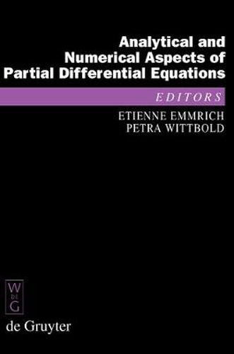 Cover image for Analytical and Numerical Aspects of Partial Differential Equations: Notes of a Lecture Series