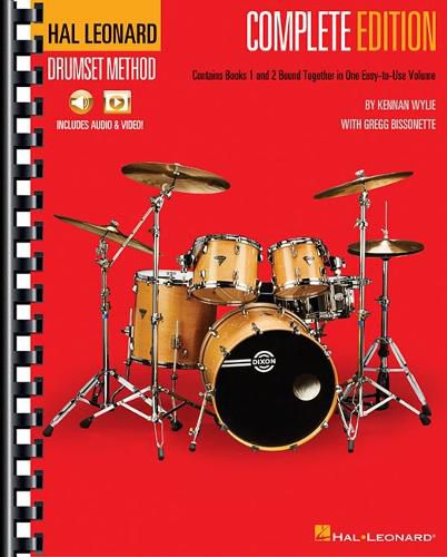Cover image for Hal Leonard Drumset Method - Complete Edition: Books 1 and 2 with Video and Audio
