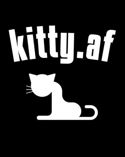 Cover image for Kitty.af: Birthday Gift For Ex Girlfriend - Funny, Naughty, Dirty, Sexy, Rude Sayings Anniversary, Valentines Gift For Ex - Black Lined Composition Notebook Journal With Inappropriate Saying