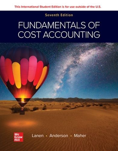 Cover image for ISE Fundamentals of Cost Accounting