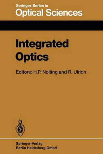 Cover image for Integrated Optics: Proceedings of the Third European Conference, ECIO'85, Berlin, Germany, May 6-8, 1985