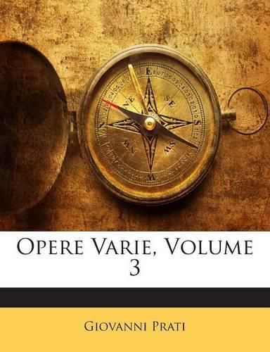 Cover image for Opere Varie; Volume 3