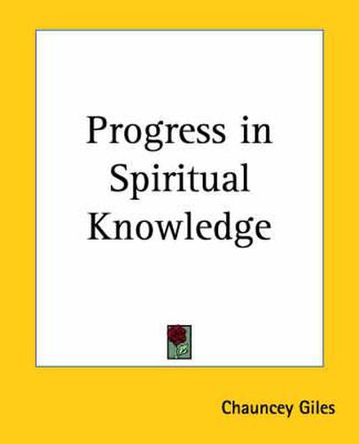 Cover image for Progress in Spiritual Knowledge