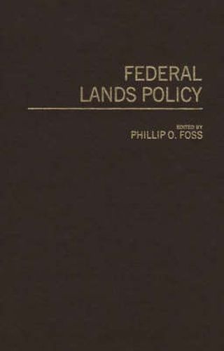 Cover image for Federal Lands Policy