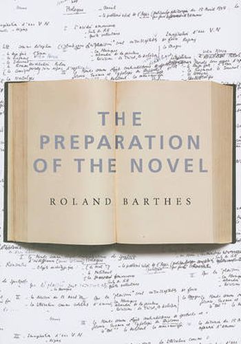 The Preparation of the Novel: Lecture Courses and Seminars at the College de France (1978-1979 and 1979-1980)