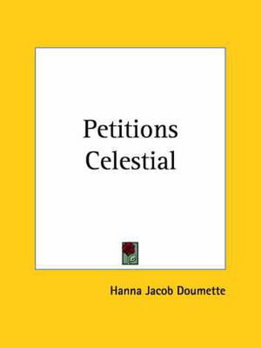 Cover image for Petitions Celestial (1932)