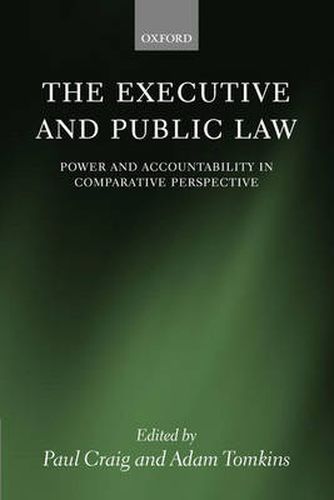 Cover image for The Executive and Public Law: Power and Accountability in Comparative Perspective