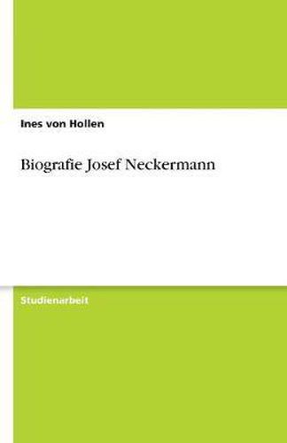 Cover image for Biografie Josef Neckermann