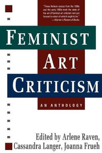 Cover image for Feminist Art Criticism: An Anthology