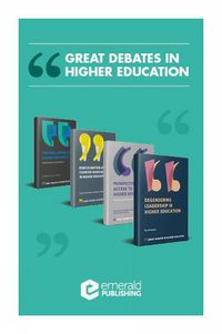 Cover image for Great Debates in Higher Education Book Set (2017-2019)