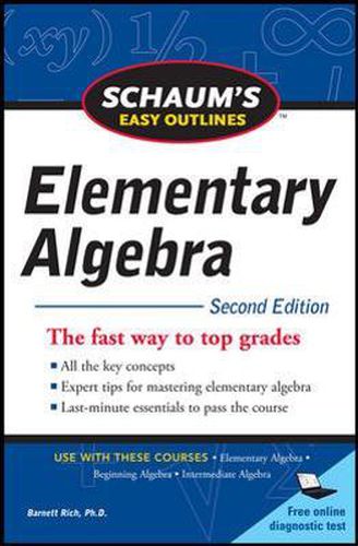 Cover image for Schaum's Easy Outline of Elementary Algebra, Second Edition