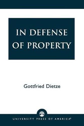 Cover image for In Defense of Property