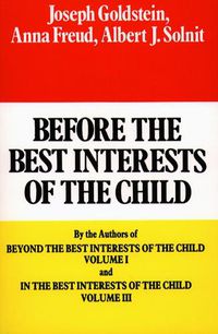 Cover image for Before the Best Interests of the Child