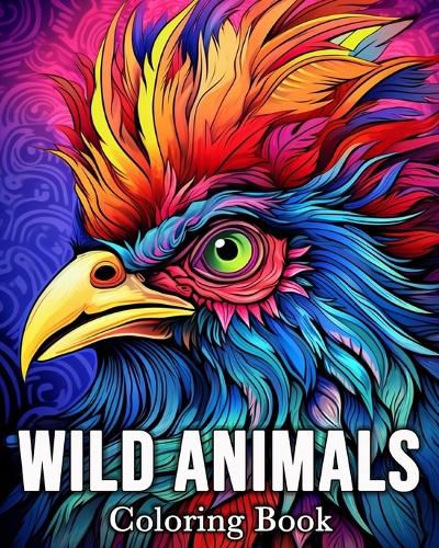 Cover image for Wild Animals Coloring Book