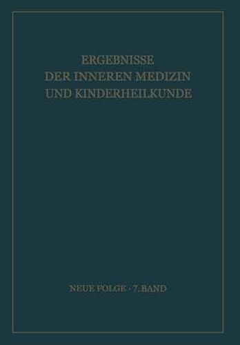 Ergebnisse der Inneren Medizin und Kinderheilkunde