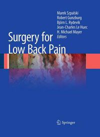 Cover image for Surgery for Low Back Pain