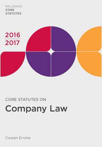 Cover image for Core Statutes on Company Law 2016-17