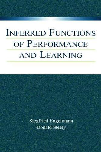 Cover image for Inferred Functions of Performance and Learning