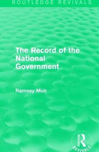 Cover image for The Record of the National Government