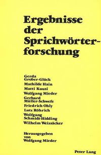 Cover image for Ergebnisse Der Sprichwoerterforschung