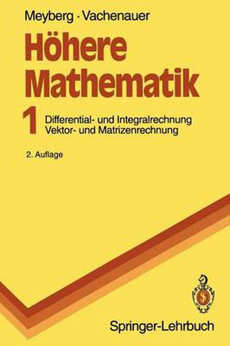 Cover image for Hoehere Mathematik: Differential- und Integralrechnung Vektor- und Matrizenrechnung