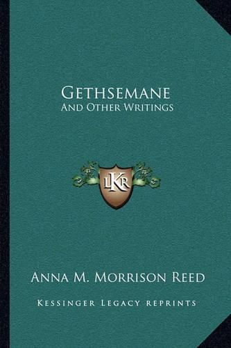 Cover image for Gethsemane: And Other Writings