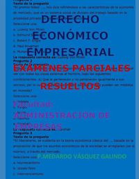 Cover image for Derecho Econ mico Empresarial-Ex menes Parciales Resueltos: Facultad: Administraci n de Empresas