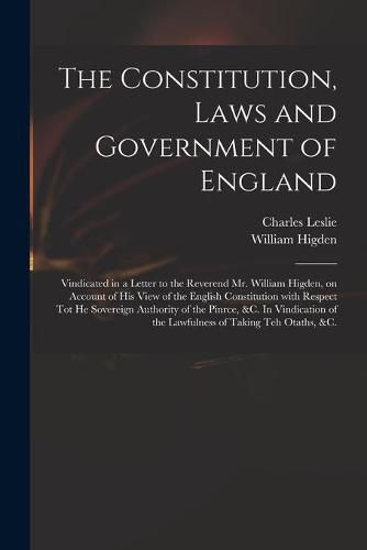 The Constitution, Laws and Government of England