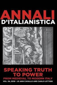 Cover image for Speaking Truth to Power from Medieval to Modern Italy