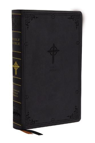 NABRE, New American Bible, Revised Edition, Catholic Bible, Large Print Edition, Leathersoft, Black, Thumb Indexed, Comfort Print: Holy Bible