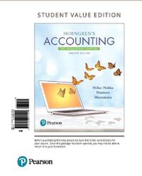 Cover image for Horngren's Accounting: The Managerial Chapters