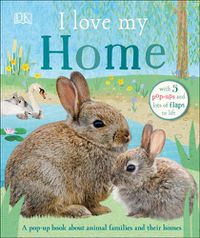 Cover image for I Love My Home: A pop-up book about animal families and their homes