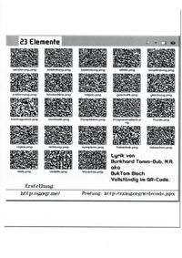 Cover image for 23 Elemente: Verstandliche Lyrik komplett im QR-Code