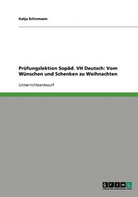 Cover image for Prufungslektion Sopad. Vh Deutsch: Vom Wunschen Und Schenken Zu Weihnachten