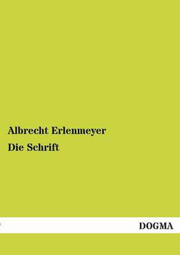 Cover image for Die Schrift
