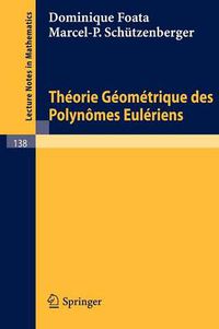 Cover image for Theorie Geometrique Des Polynomes Euleriens