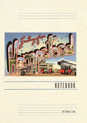 Cover image for Vintage Lined Notebook Greetings from Hempstead, Long Island, New York