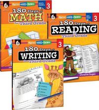 Cover image for 180 Days of Reading, Writing and Math for Third Grade 3-Book Set