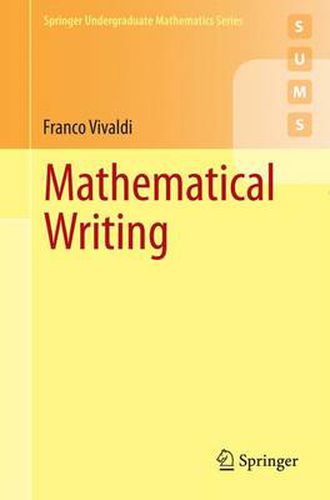 Cover image for Mathematical Writing