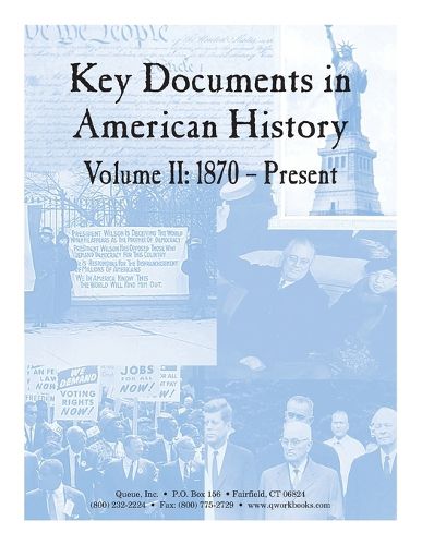 Cover image for Key Documents in American History Volume II: 1870 - Present