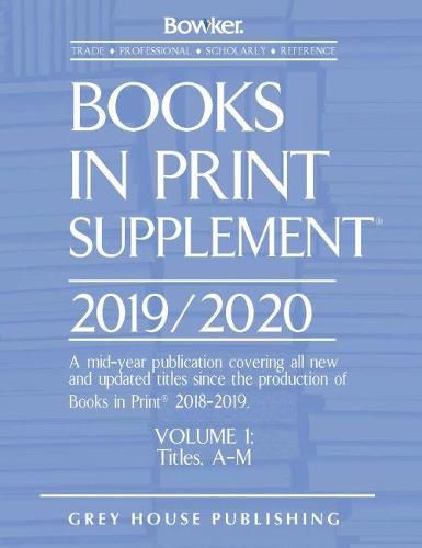 Cover image for Books In Print Supplement - 3 Volume Set, 2019/20